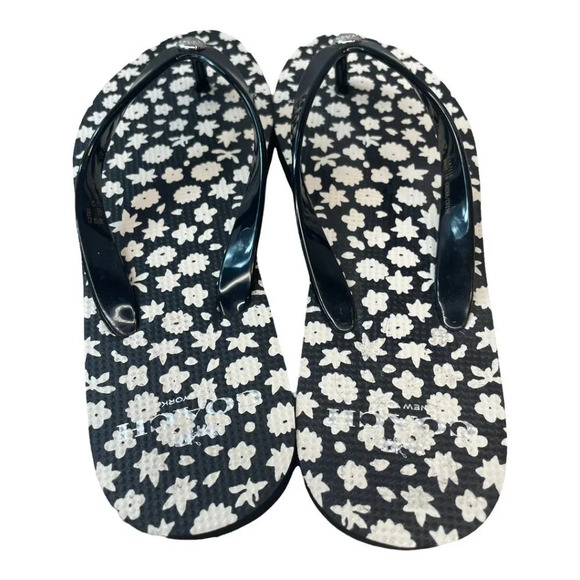 Coach Black‎ and White Flip Flops - Picture 2 of 4